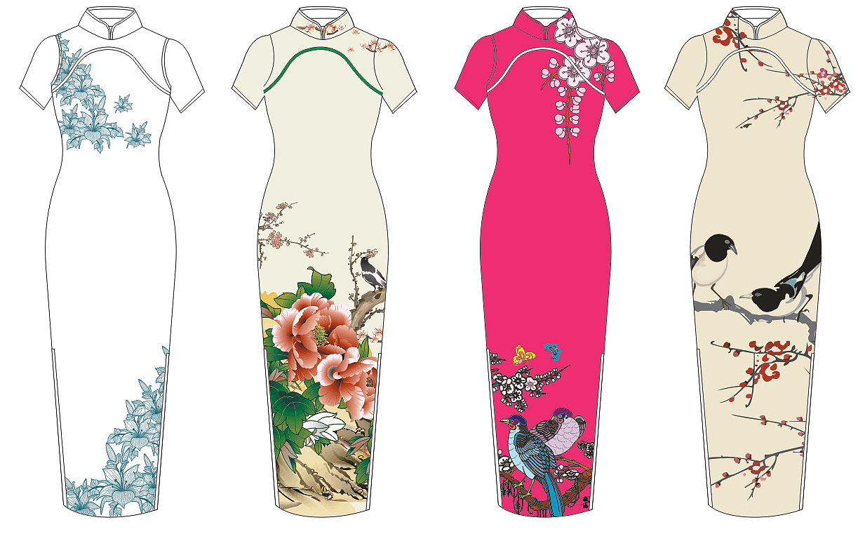 旗袍設計|服裝|其他服裝|祖?zhèn)髟O計 